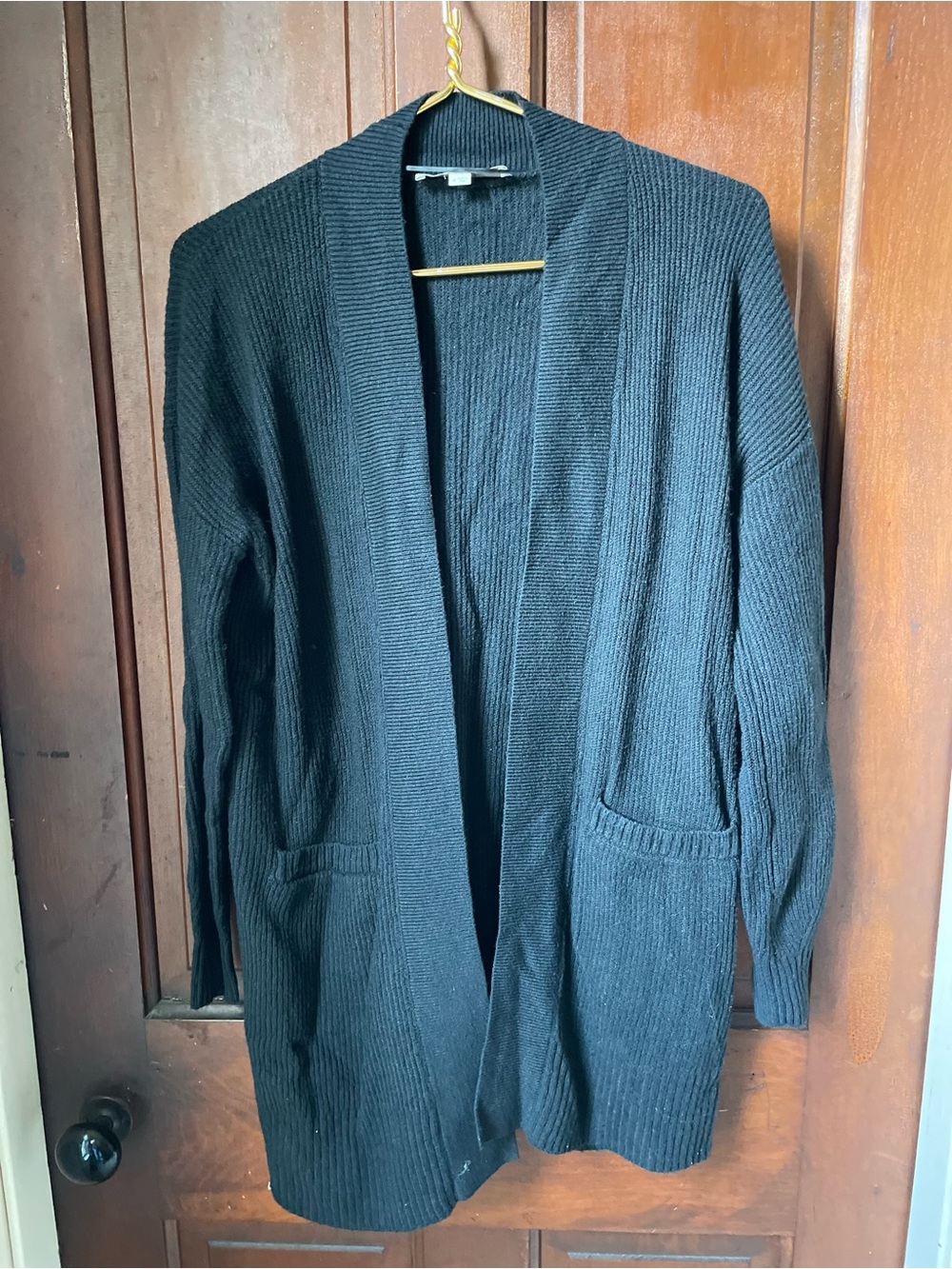 Loft women's medium long sleeve black cardigan
